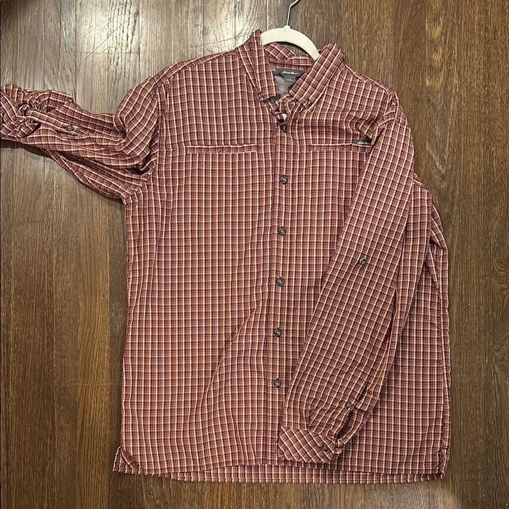 Men's Red Plaid Shirt